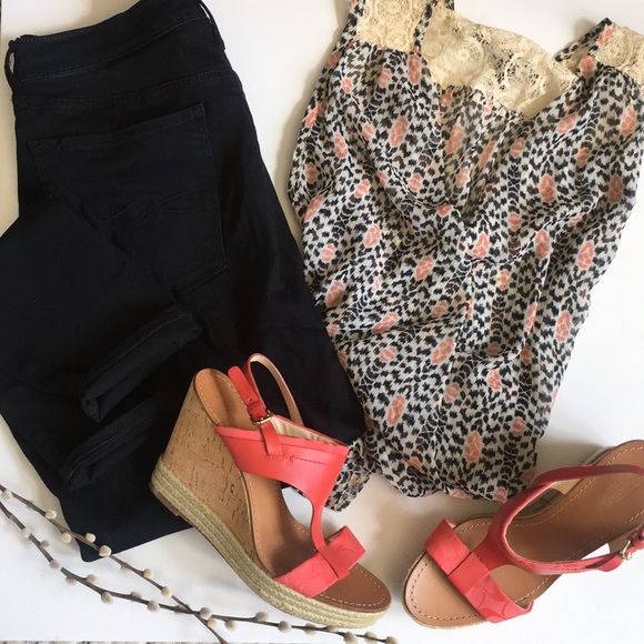 COACH Mendez Monogrammed Espadrille - Melon - Picture 2 of 8